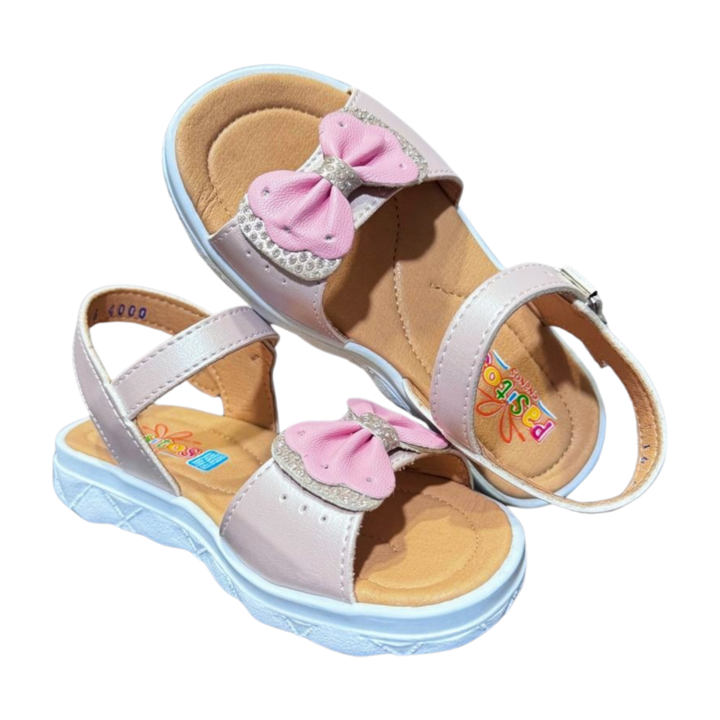 Huarache De Piel Pasitos Mod. 4000