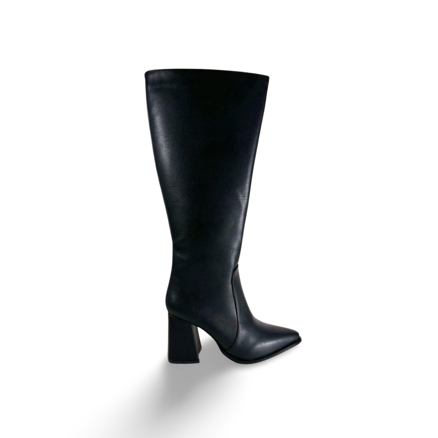 Bota Larga Para Mujer Tacón Cuadrado Elegante  Mod. España