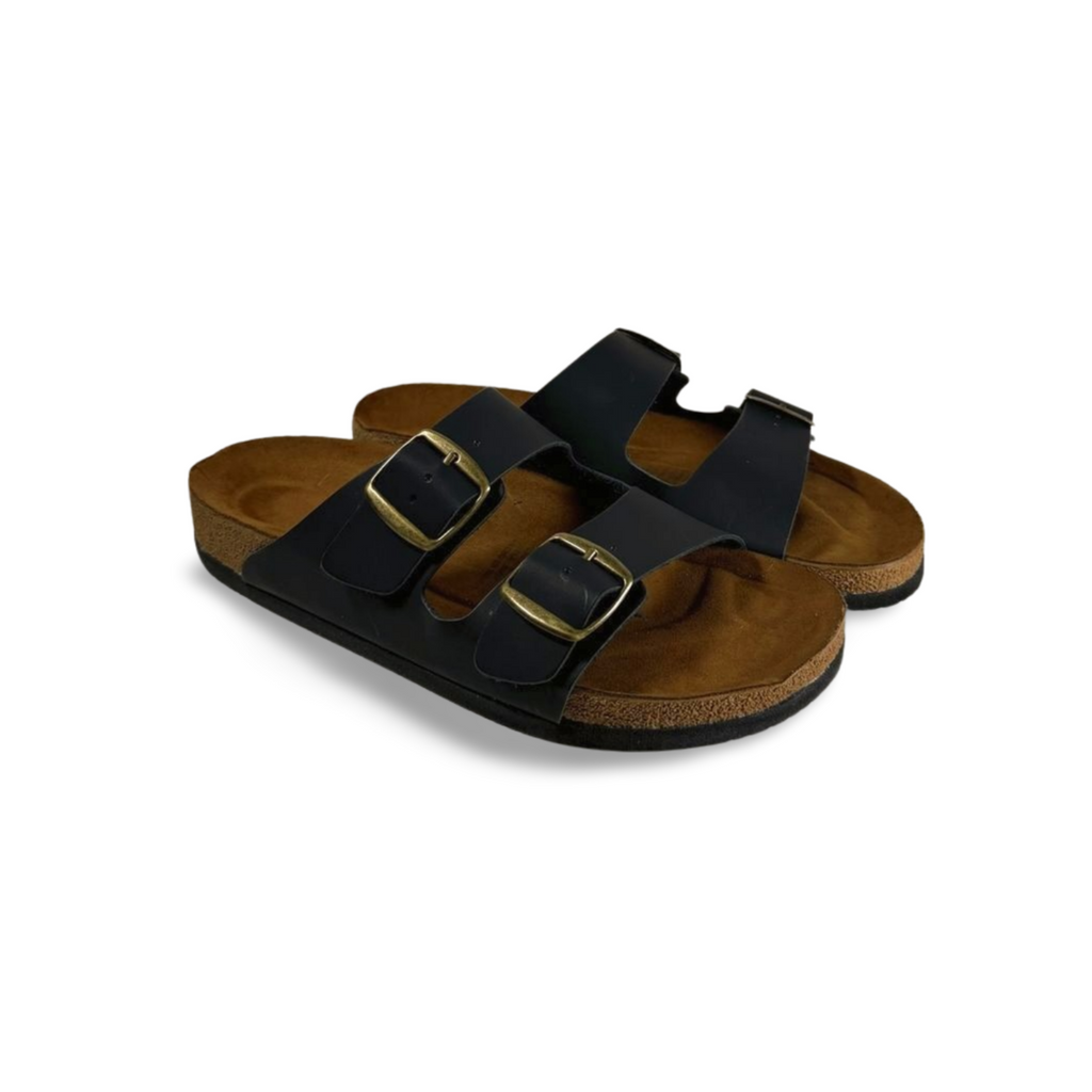 Sandalias Corcho Doble Hebilla Para Hombre Mod.pop
