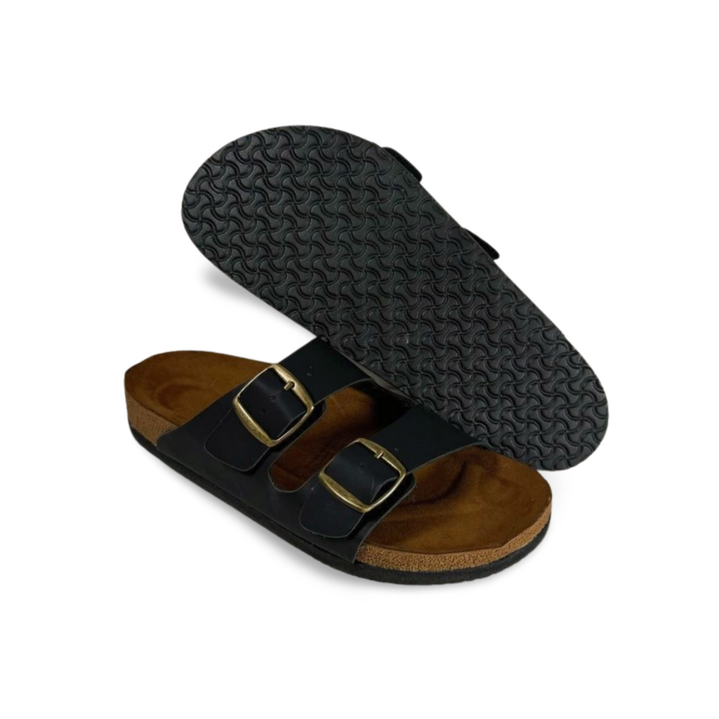 Sandalias Corcho Doble Hebilla Para Hombre Mod.pop